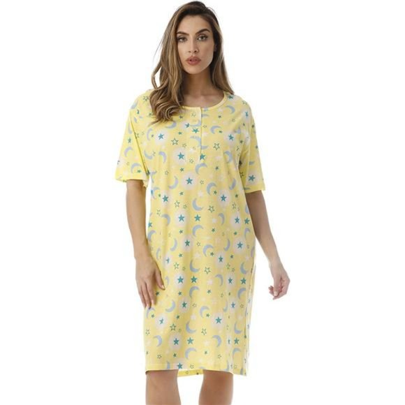 Short Sleeve Nightgown Sleep Dress for Women - Picture 1 of 3